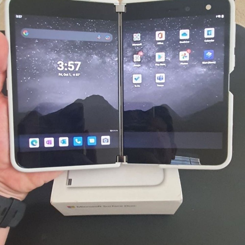 Microsoft surface duo 128gb, locked AT&T
